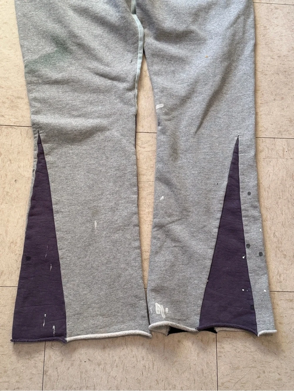 Gallery Dept Paint Medium Gray Flare Sweatpants (Authentic)